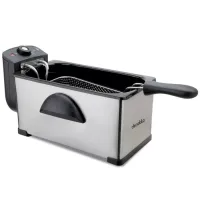 Decakila Deep Fryer 3l Adjustable Temperature 2000w Keec056m stainless steel material with power indicator overheat protection