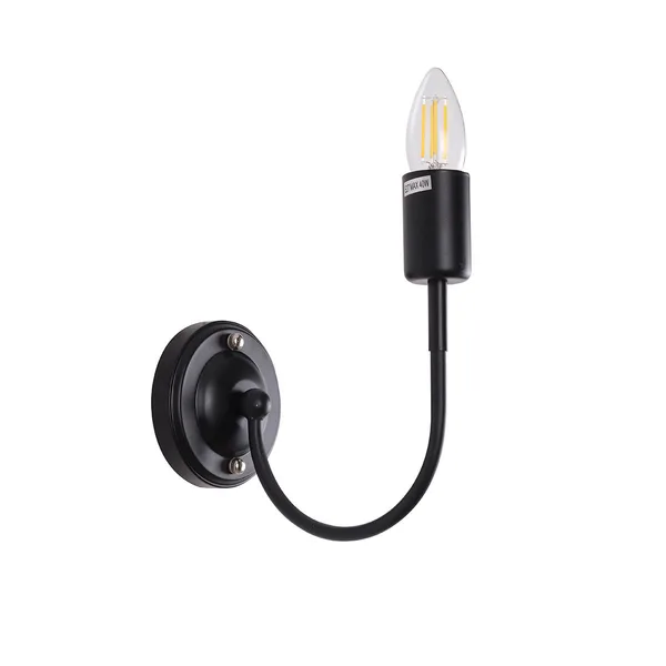 Tronic Iron Wall Lamp Black 1XE27 Black