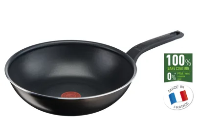 Tefal Easy Cook Wokpan 28cm Non Electric B5541902 aluminium material heat indicator thermo signal dishwasher safe made in france