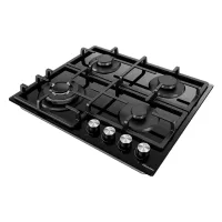 Hisense Built-in Gas Hob, Black, 60 x 60cm, 220-240V, 50Hz, 8060W, HHU60GAGB