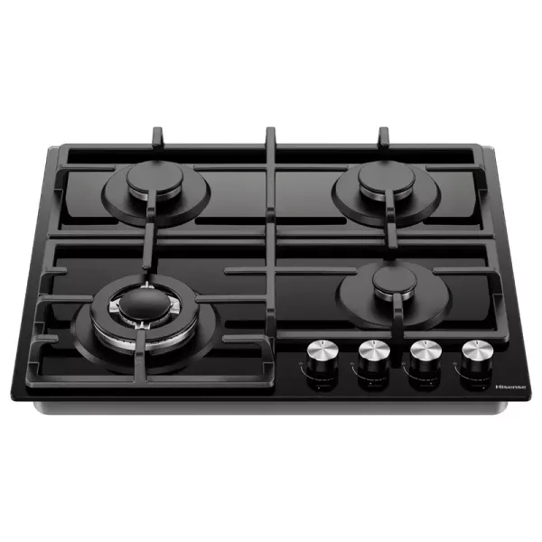 Hisense Built-in Gas Hob, Black, 60 x 60cm, 220-240V, 50Hz, 8060W, HHU60GAGB