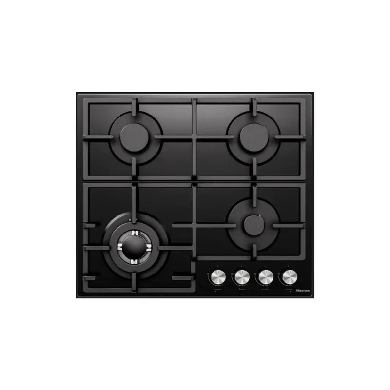 Hisense Built-in Gas Hob, Black, 60 x 60cm, 220-240V, 50Hz, 8060W, HHU60GAGB