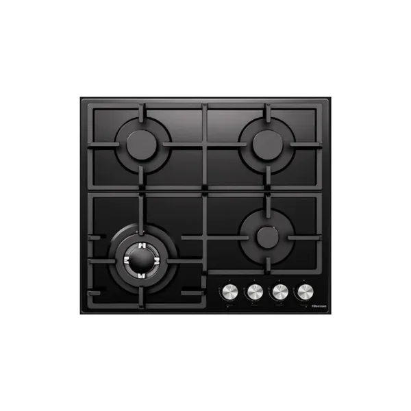 Hisense Built-in Gas Hob, Black, 60 x 60cm, 220-240V, 50Hz, 8060W, HHU60GAGB