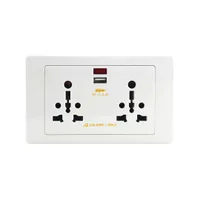 Tronic Twin Universal Socket with 1 USB