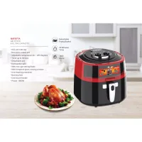 Nikai Airfryer 8L Manual 1300W NAF877A 30 Mins Timer Detachable Frying Basket Baking And Frying