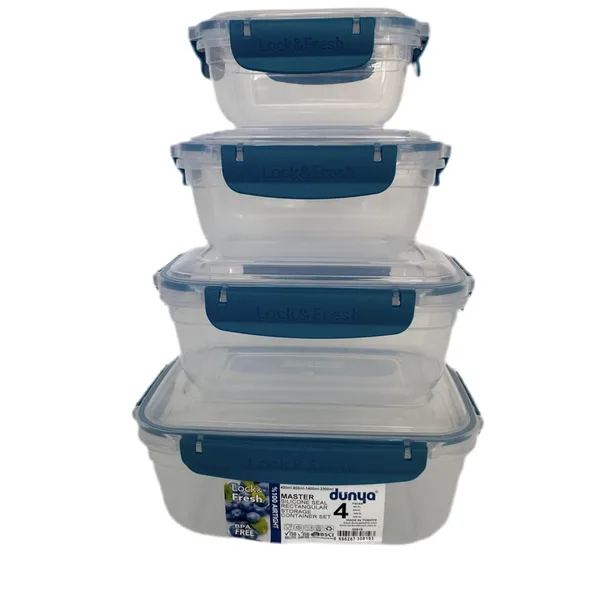 Dunya, Master Silicone Seal Rectangular Storage Container Set