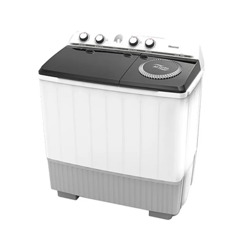 Hisense Washing Machine 10kg Manual, Twin Tub, Semi Automatic, Roller Jet, White WSXL101