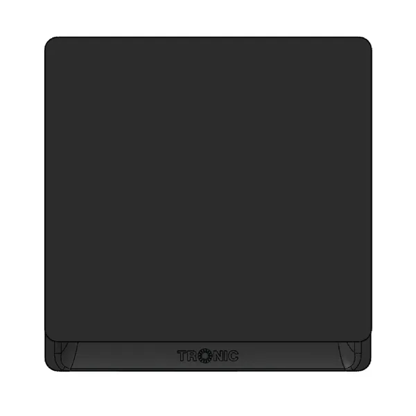 Tronic Blank Faceplate - 1 Gang, Black