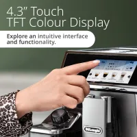 Delonghi PrimaDonna Elite Fully Automatic Espresso Machine 1450W, Automatic Milk Frother ECAM650.85.MS