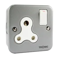 Tronic Single Metal Clad Socket 15Amps