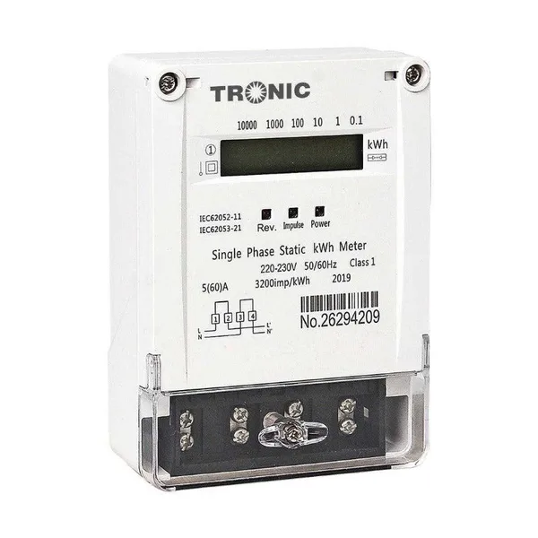 Tronic Single Phase Energy Meter