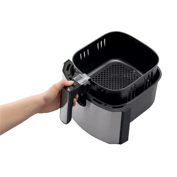 Hisense Digital Air Fryer 6.3L 1700W Touch Control with LCD Display, 360° Circulation, 8 Preset's Menu, Dual Cooking Zone H06AFBK1S1