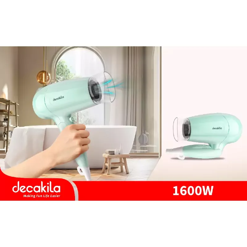 Decakila Hair Dryer 1600W Fordable DC KEHS007W