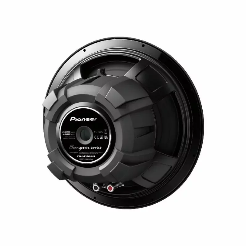 Pioneer Speaker 12" Single Voice Coil, 4 Ohm Component Subwoofer, Suitable for Enclosed Use, 1500 W Max, 400 W Nominal Power TS-W32S4