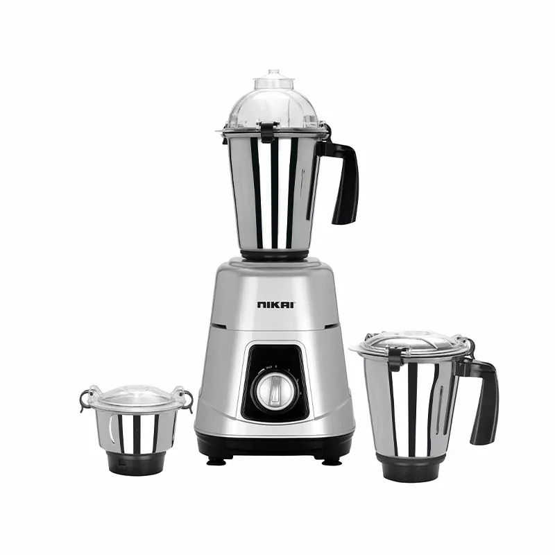 Nikai Blender Mixer Grinder 750W 3 in 1 Stainless Steel 18000 RPM Turbo Motor, Durable ABS Body, Stainless Steel Blade & Jars, 3 Speeds + Pulse, Perfect for Dry & Wet Fine Grinding, Mixing & Juicing Made in India NB984A