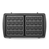 Kenwood Sandwich Toaster 2 Slice 3 in 1 Waffle Grill and Sandwich 750w Smm01.A0bk - Nonstick Grill Plates Cool Touch Handle Detachable Plates Light Indicator