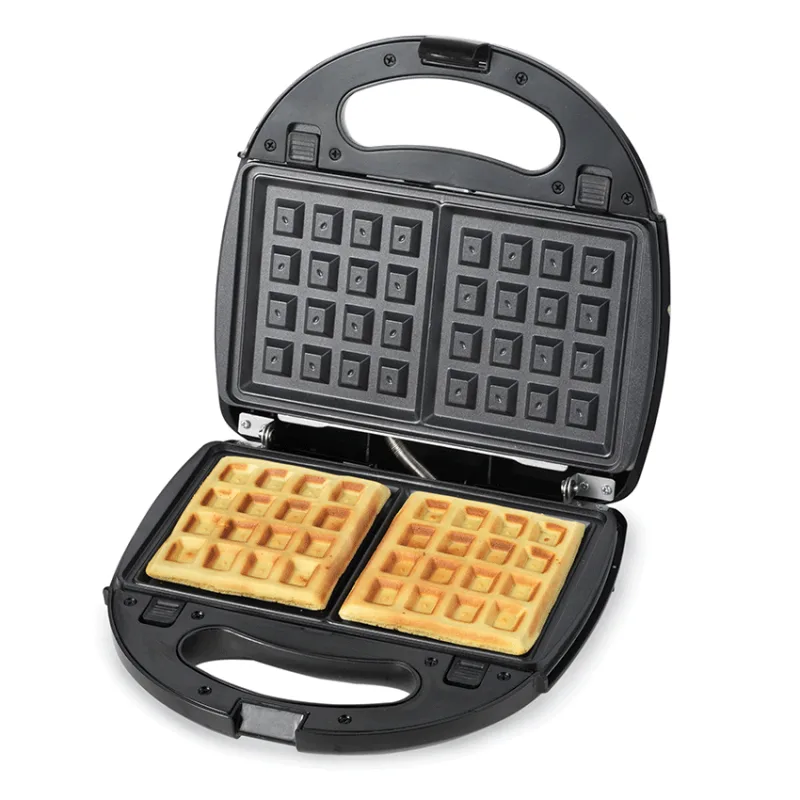 Kenwood Sandwich Toaster 2 Slice 3 in 1 Waffle Grill and Sandwich 750w Smm01.A0bk - Nonstick Grill Plates Cool Touch Handle Detachable Plates Light Indicator