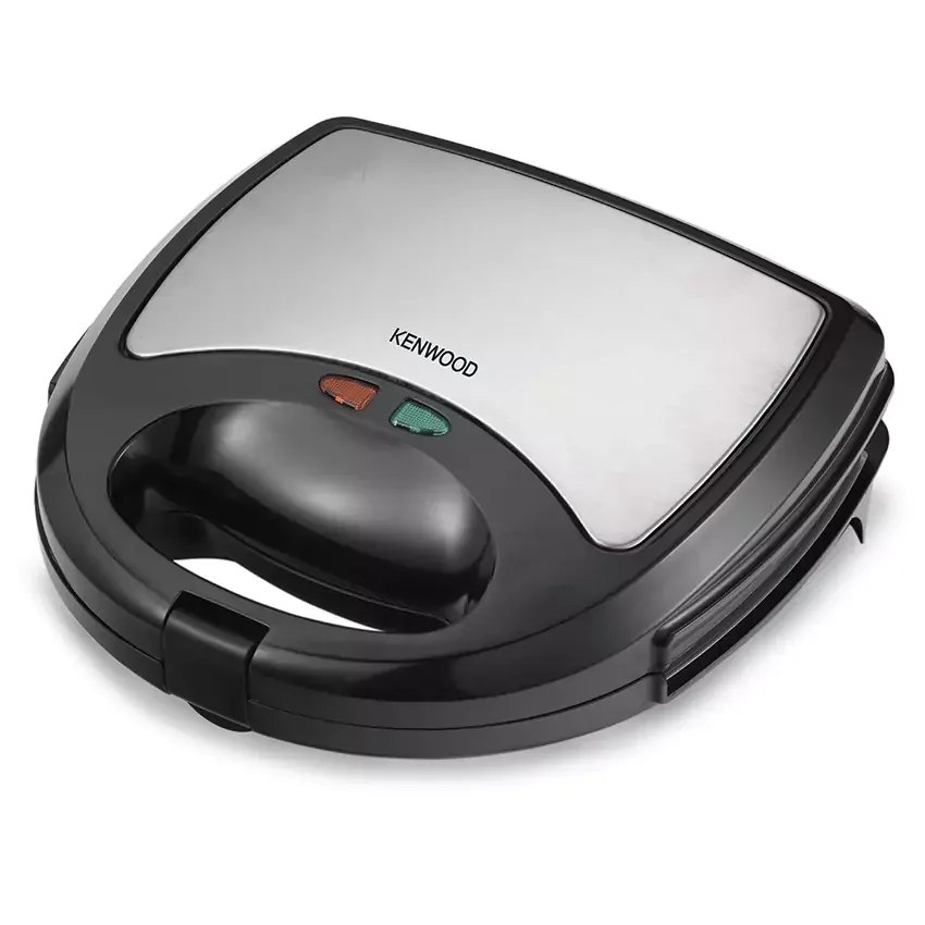 Kenwood Sandwich Toaster 2 Slice 3 in 1 Waffle Grill and Sandwich 750w Smm01.A0bk - Nonstick Grill Plates Cool Touch Handle Detachable Plates Light Indicator