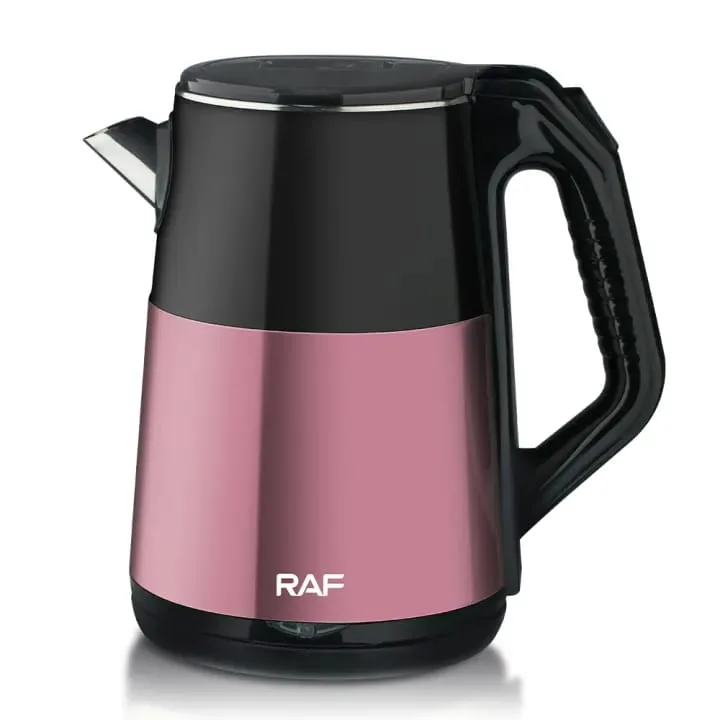 RAF Electric Cordless Kettle 2.5L 2000W, BPA Free Interior, 360° Swivel Base, Automatic Switch Off, High Quality Stainless Steel R.7819 1 RAF Electric Cordless Kettle 2.5L 2000W, BPA Free Interior, 360° Swivel Base, Automatic Switch Off, High Quality Stainless Steel R.7819