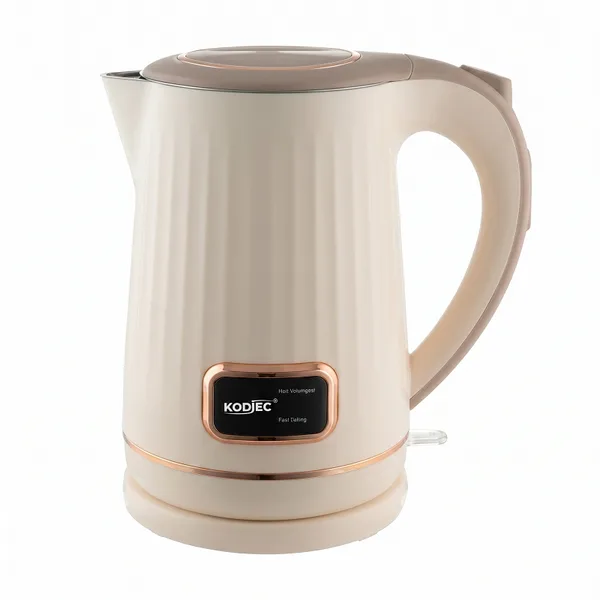 Kodtec Electric Kettle Double-Layer Cool-Touch Safety Design 1.8L, Professional 100% Stainless Steel Interior Rapid Boil Kettle KT-7015B