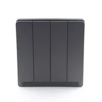 Tronic Grey 4-Gang 2-Way Switch