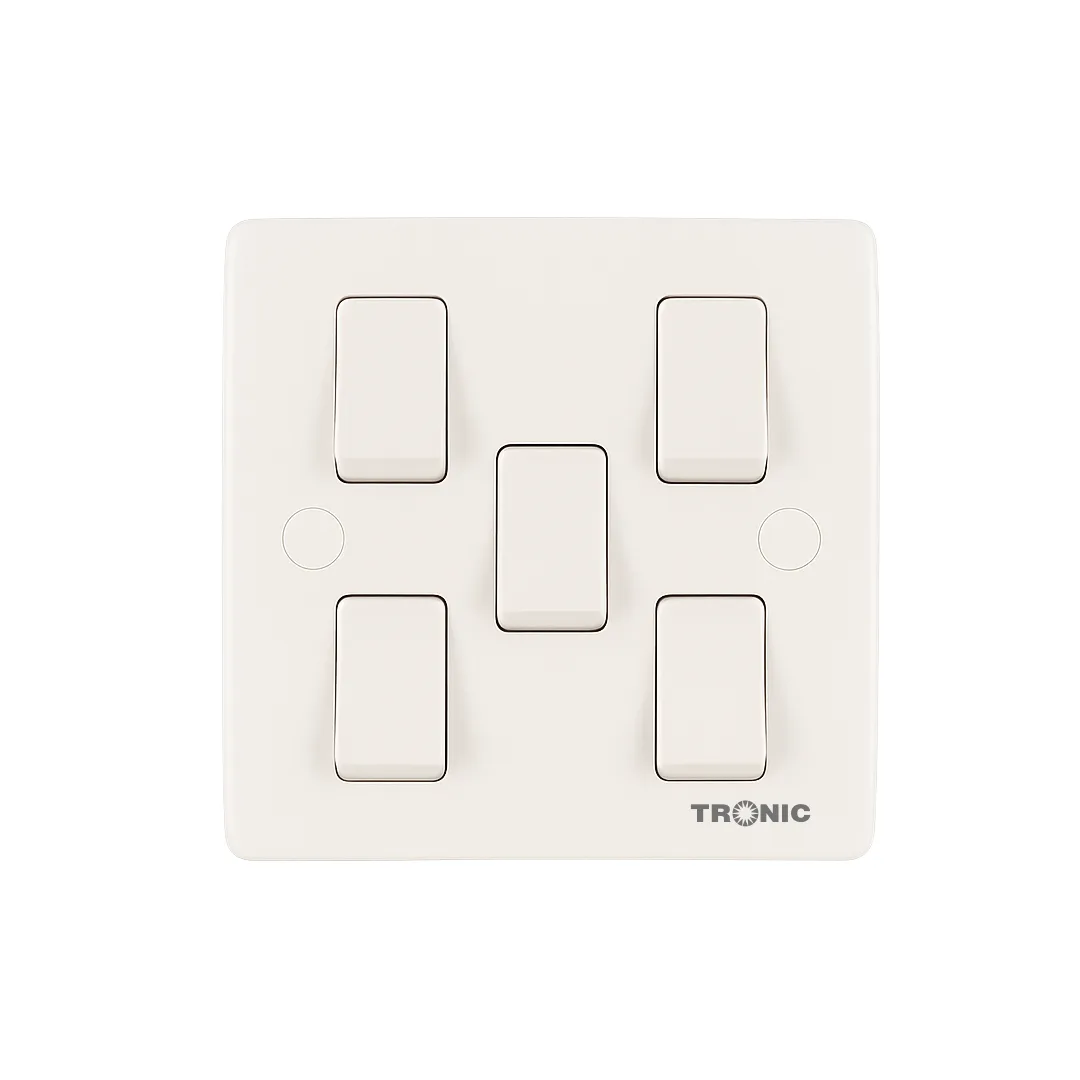 Tronic 5-Gang 2-Way Wall Switch