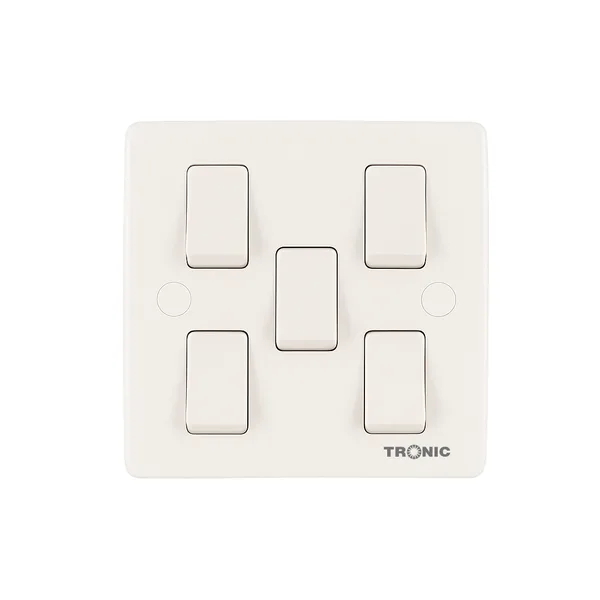 Tronic 5-Gang 2-Way Wall Switch