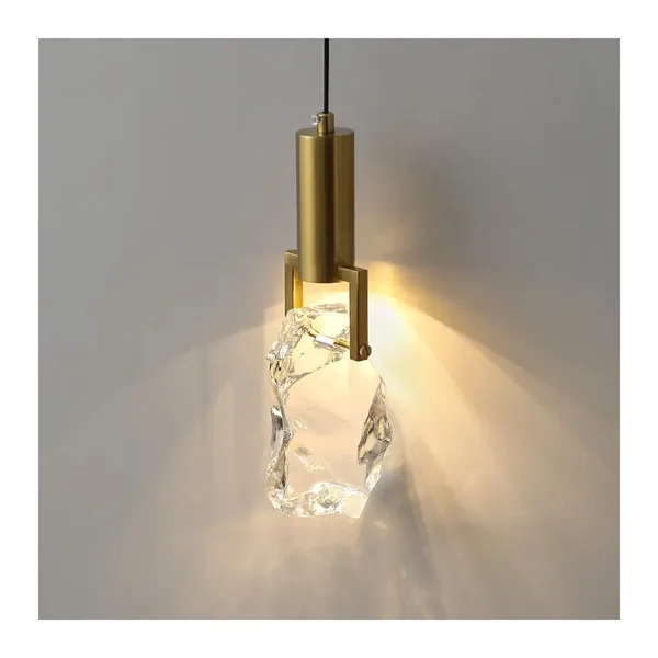 Tronic Modern Crystal Pendant Light Gold LED Fixture for Stylish Interiors
