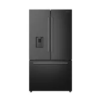 Hisense Refrigerator 575L French Door Double Metal Glide Drawers, Full Width Pantry, Sleek Water Dispenser, Total No frost Black H760FSB-WD
