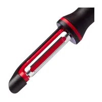 Tefal Ingenio Vegetable Peeler Black & Red Stain Resistance Platinum Silicone Handle K2071014