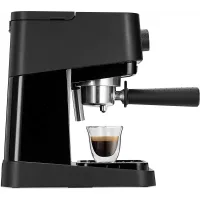 Delonghi Stilosa Espresso Machine 1100W, 15-Bar Pump, Steam Wand for Cappuccino, Black EC260.BK