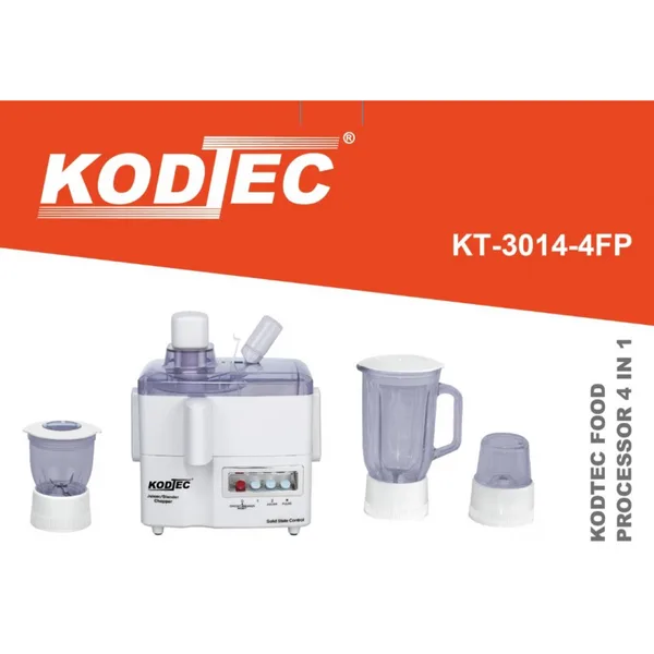 Kodtec Food Processor 4in1 350W 1.5L Blender, Chopper, Grinder and Juicer KT-3014-4FP