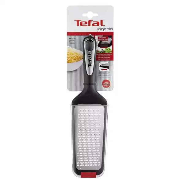 Tefal Ingenio Grater Stainless Steel Blade Stain Resistance Platinum Silicone Handle K2070714