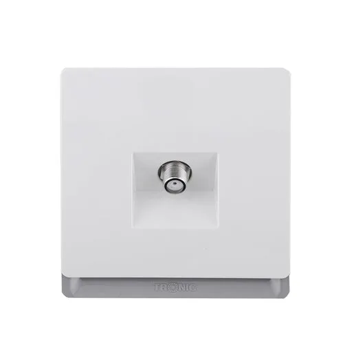 Tronic Satellite TV Socket - Ivory