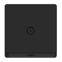 Tronic 1-Gang TV Socket - Black Finish