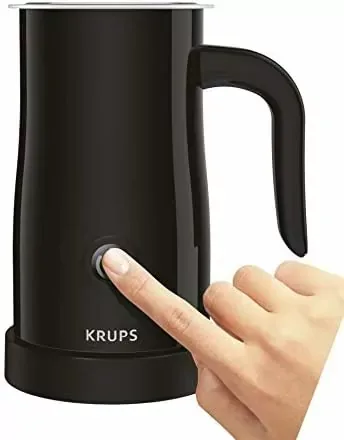 Krups Milk Frother Black 0.15L/0.30L, 450-500W, Automatic Frothing Control, Non-Stick Jug, 360° Cordless Base XL100840