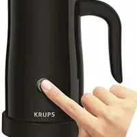 Krups Milk Frother Black 0.15L/0.30L, 450-500W, Automatic Frothing Control, Non-Stick Jug, 360° Cordless Base XL100840