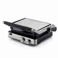 Kenwood Contact Grill Adjustable Temperature Cool Touch Handle 2000w Hgm80.000ss - 30 Mins Timer 3 Grill Positions Contact Grill, Oven Grill And Open Grill Detachable Grill Plates