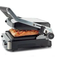 Kenwood Contact Grill Adjustable Temperature Cool Touch Handle 2000w Hgm80.000ss - 30 Mins Timer 3 Grill Positions Contact Grill, Oven Grill And Open Grill Detachable Grill Plates