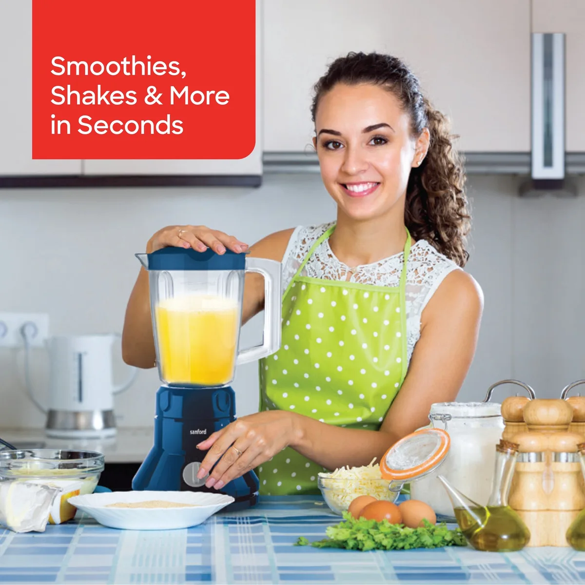 Sanford 2In1 Blender 1.6L Unbreakable Jar 350W - SF6803BR
