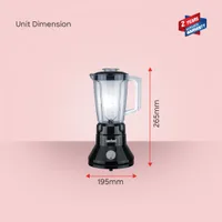 Sanford 2In1 Blender 1.6L Unbreakable Jar 350W - SF6803BR