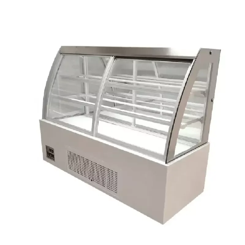 Commercial Electric Cake Showcase 1800mm, Cambered Glass, Front Sliding Doors, 950W WG-XOS 180