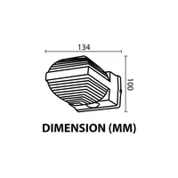 Tronic 12W LED Outdoor Wall Light- Prismatic Diffuser Design