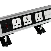 Tronic Desk Socket Universal x 3 + RJ45 Data x 2 BF ONDE