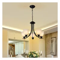 Tronic 5-Light Chandelier Light With Frosted Glass Shades