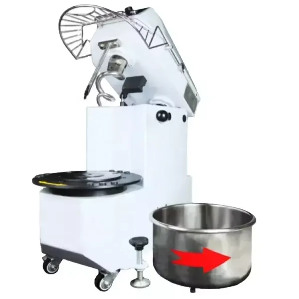 Commercial Spiral Mixer 30L, 12kg Kneading Capacity, Dual-Motor Industrial Dough Mixer (1.3kW/1.8kW) THS-30A