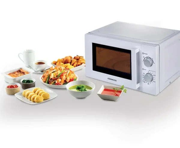 Kenwood Microwave 20l Manual 5 Power Levels 700w Mwm20.000wh - 35 Mins Timer Defrost Settings Glass Turntable 25.5Cm Pull Handle Door