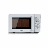 Kenwood Microwave 20l Manual 5 Power Levels 700w Mwm20.000wh - 35 Mins Timer Defrost Settings Glass Turntable 25.5Cm Pull Handle Door