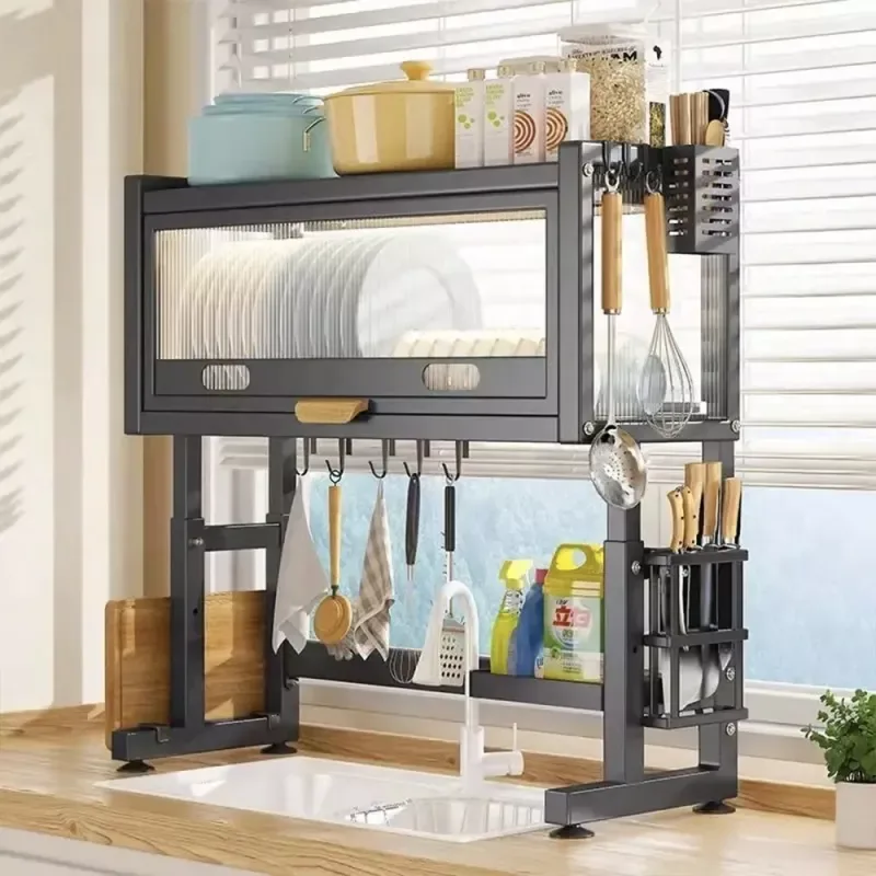 Nadstar Organizer Dish Rack Multi Layer Kitchen Tools Supplies Storage Rack Organizer M30026H