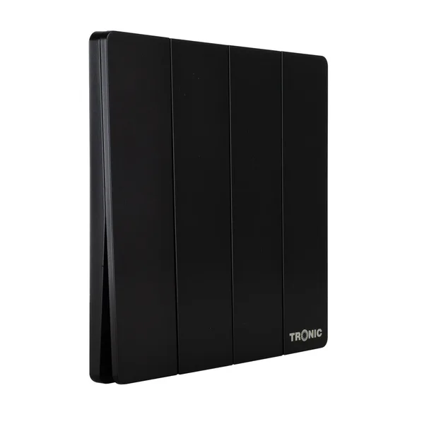 Tronic Black - 4 Gang 2 Way Switch